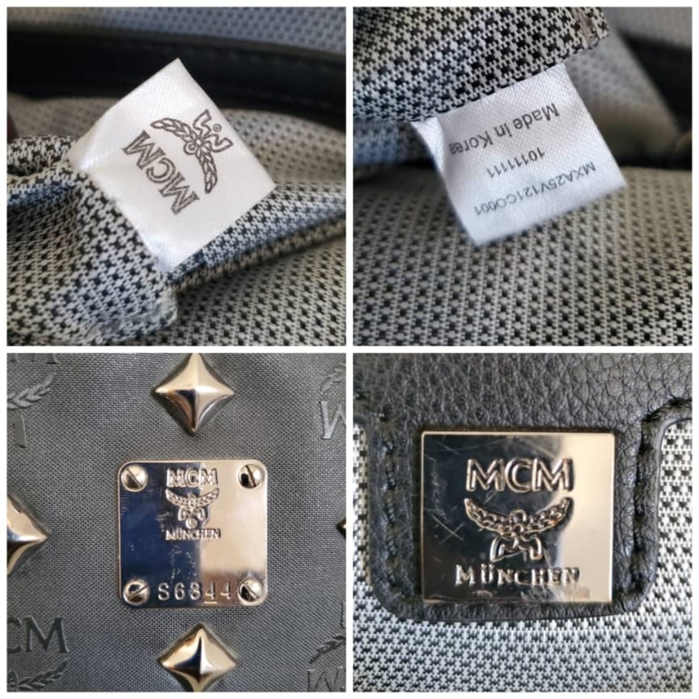 Authentic MCM Black Matte Backpack - Picture 2 of 12